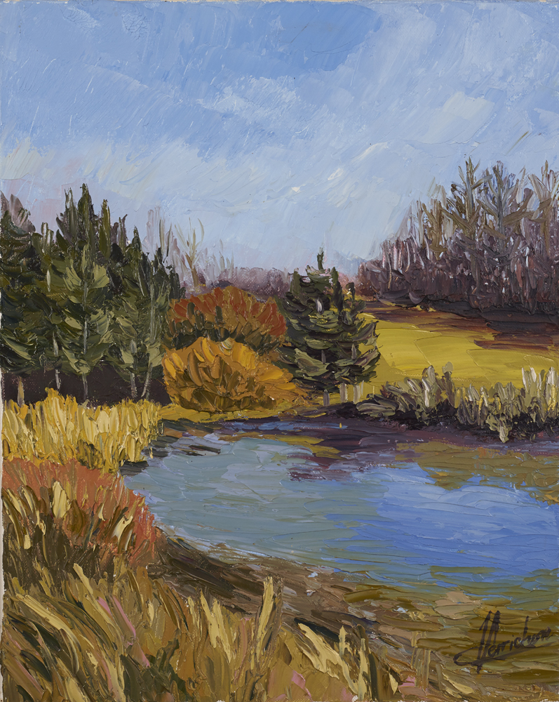 Etang de Sutrieu (en bleu) PM 33x41 250€