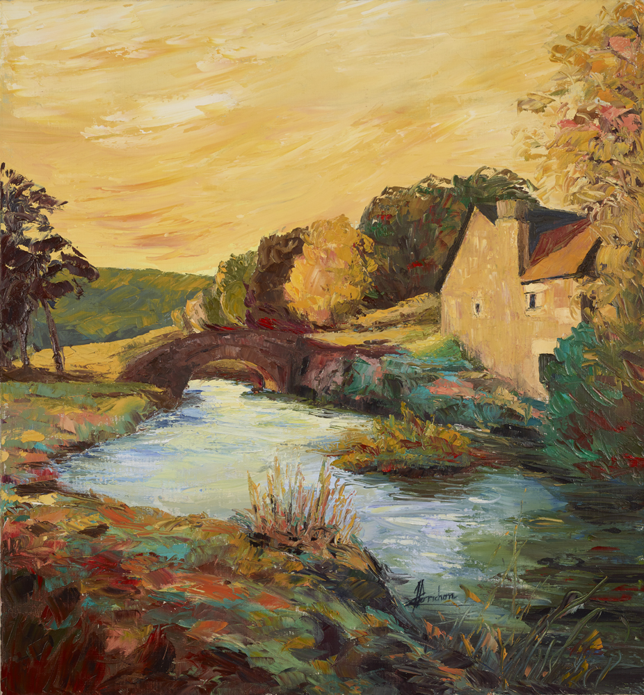 Petit-pont en Correze 66x70 350€