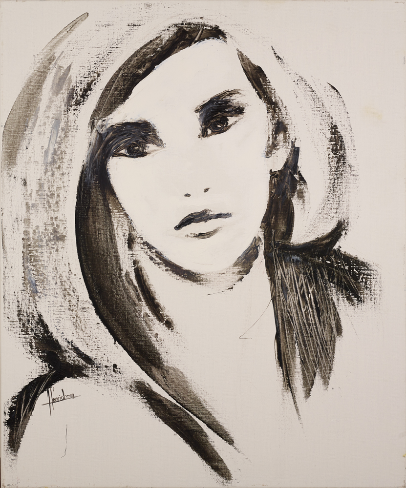 Femme en N&B 54x65 250€ Femme en N&B
